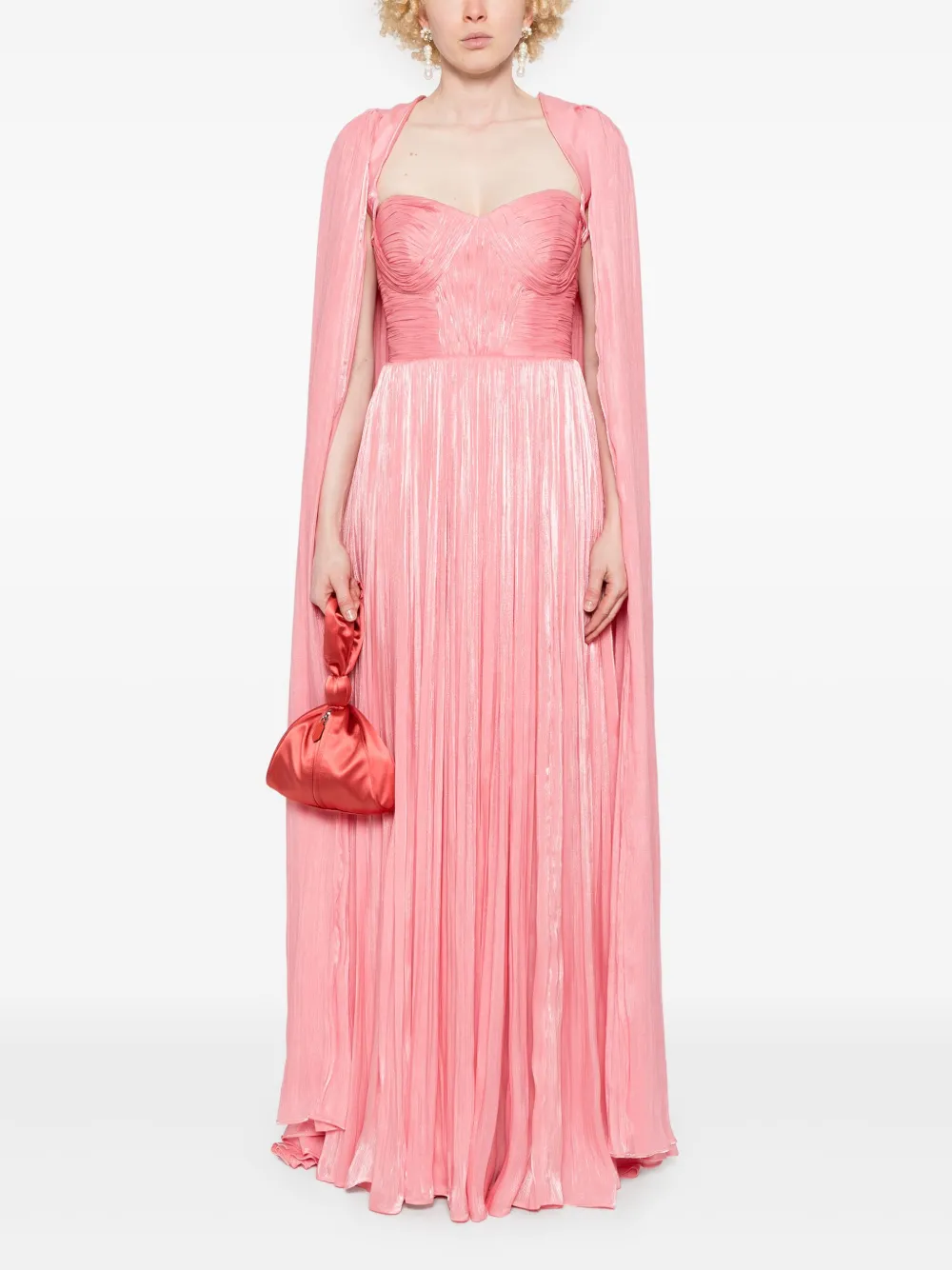 Ana Radu Plissé maxi-jurk - Roze