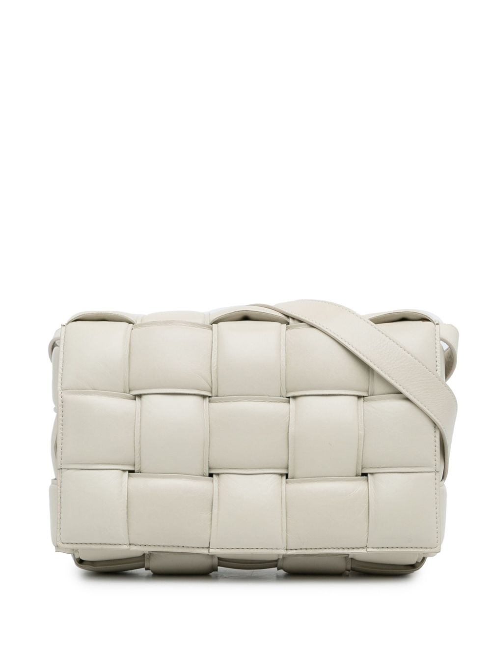 Bottega Veneta Pre-Owned 2012-2023 Nappa Intrecciato Padded Cassette crossbody bag - White