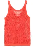 Helmut Lang scoop-neck tank top - Orange