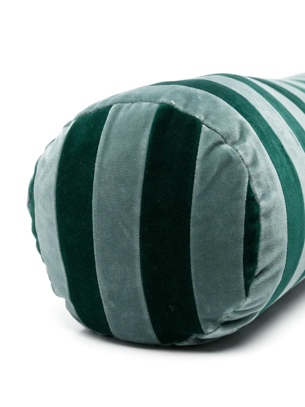 Christina Lundsteen Stripe Bolster Cushion (20cm X 60cm) In Blue