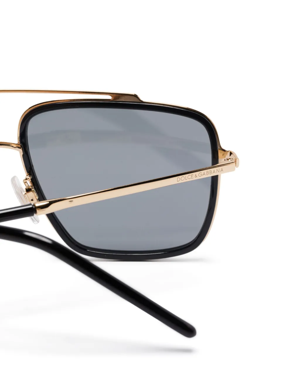 Dolce & Gabbana Eyewear Zonnebril met piloten montuur Zwart