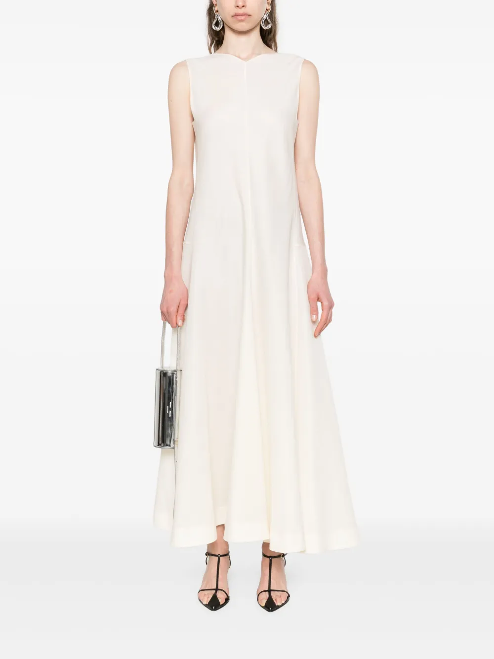 KHAITE Mellie midi dress - Beige