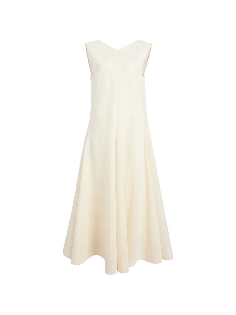 KHAITE Mellie midi-jurk Beige