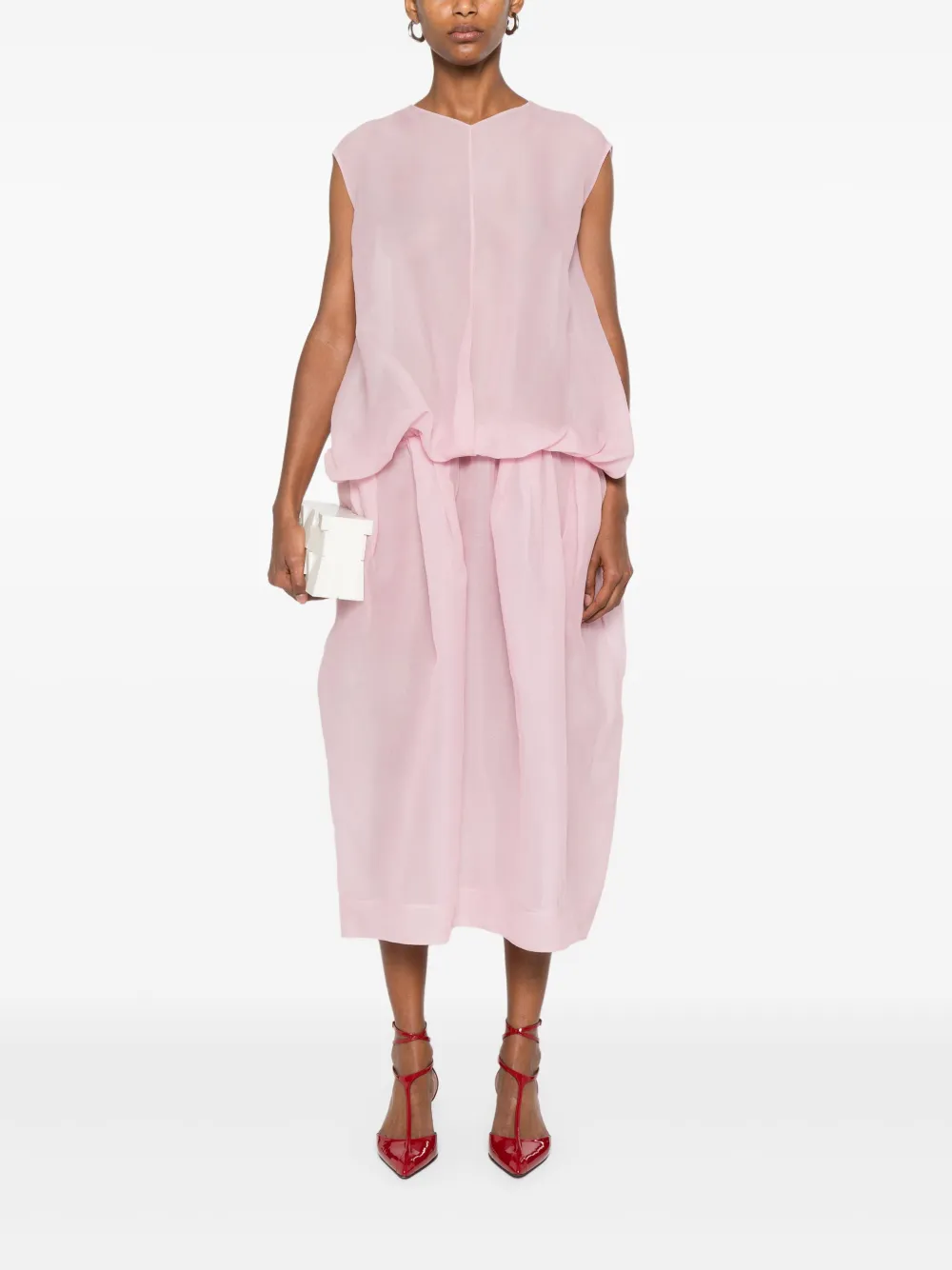 KHAITE Noah dress - Roze