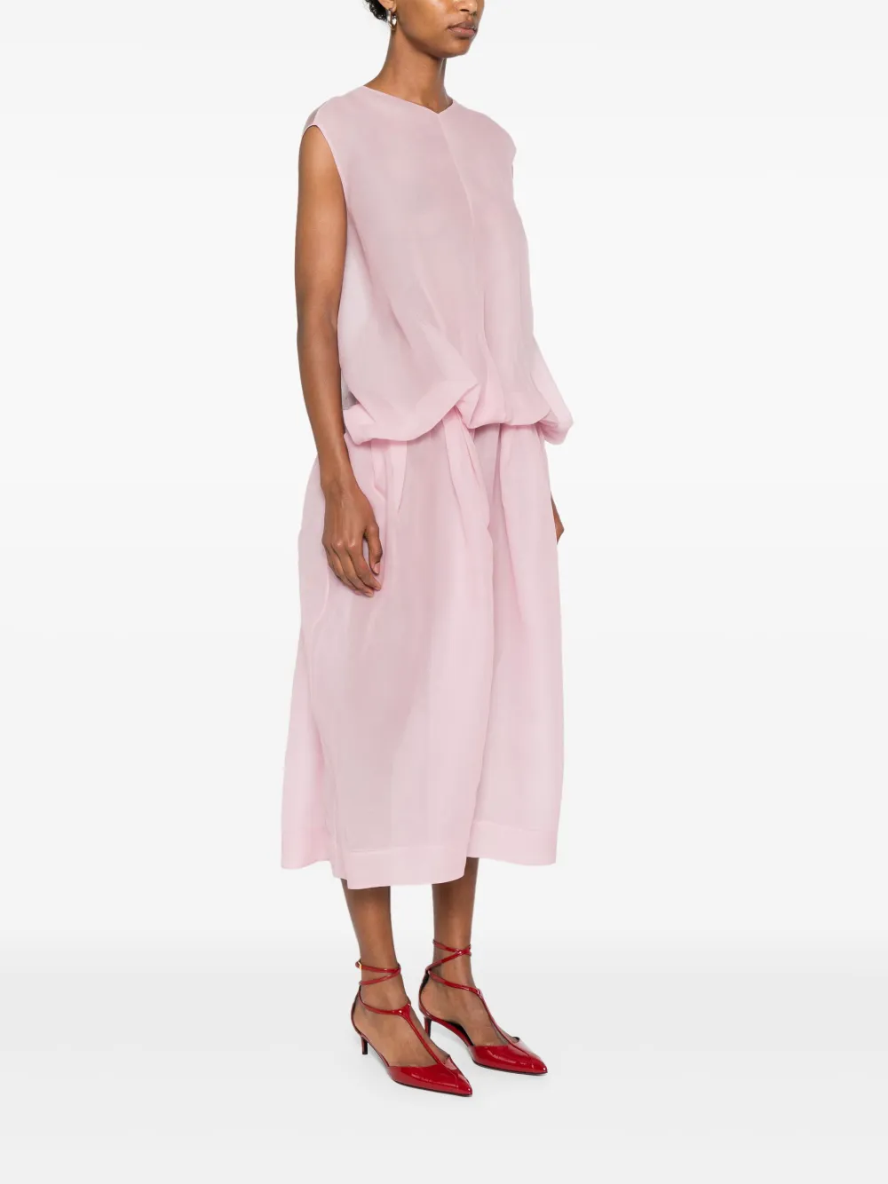 KHAITE Noah jurk Roze