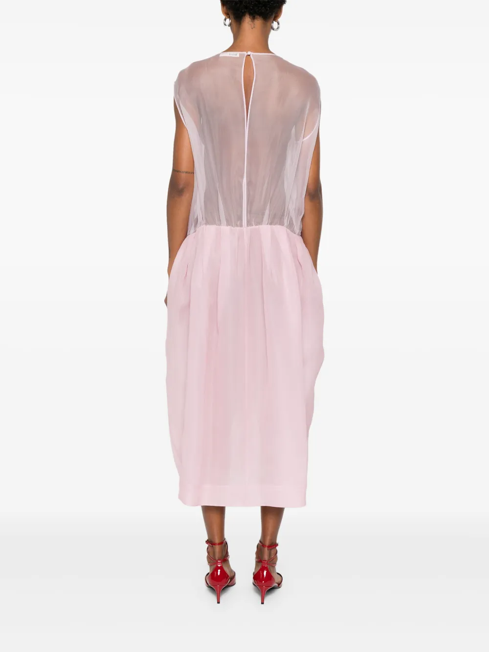 KHAITE Noah jurk Roze