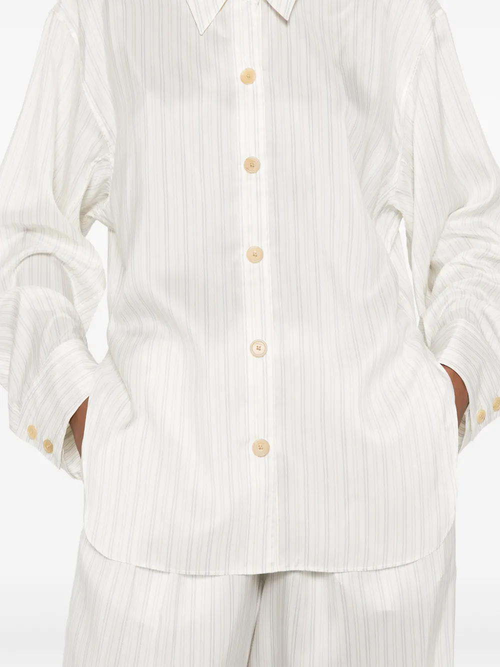 KHAITE Herschel blouse Wit