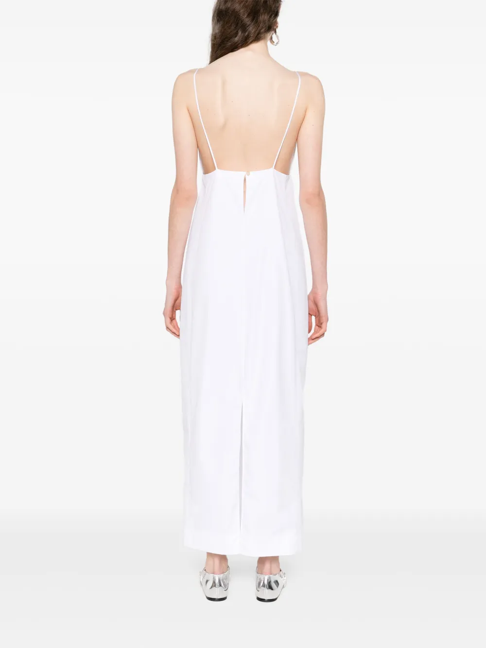 KHAITE Tulula midi-jurk Wit