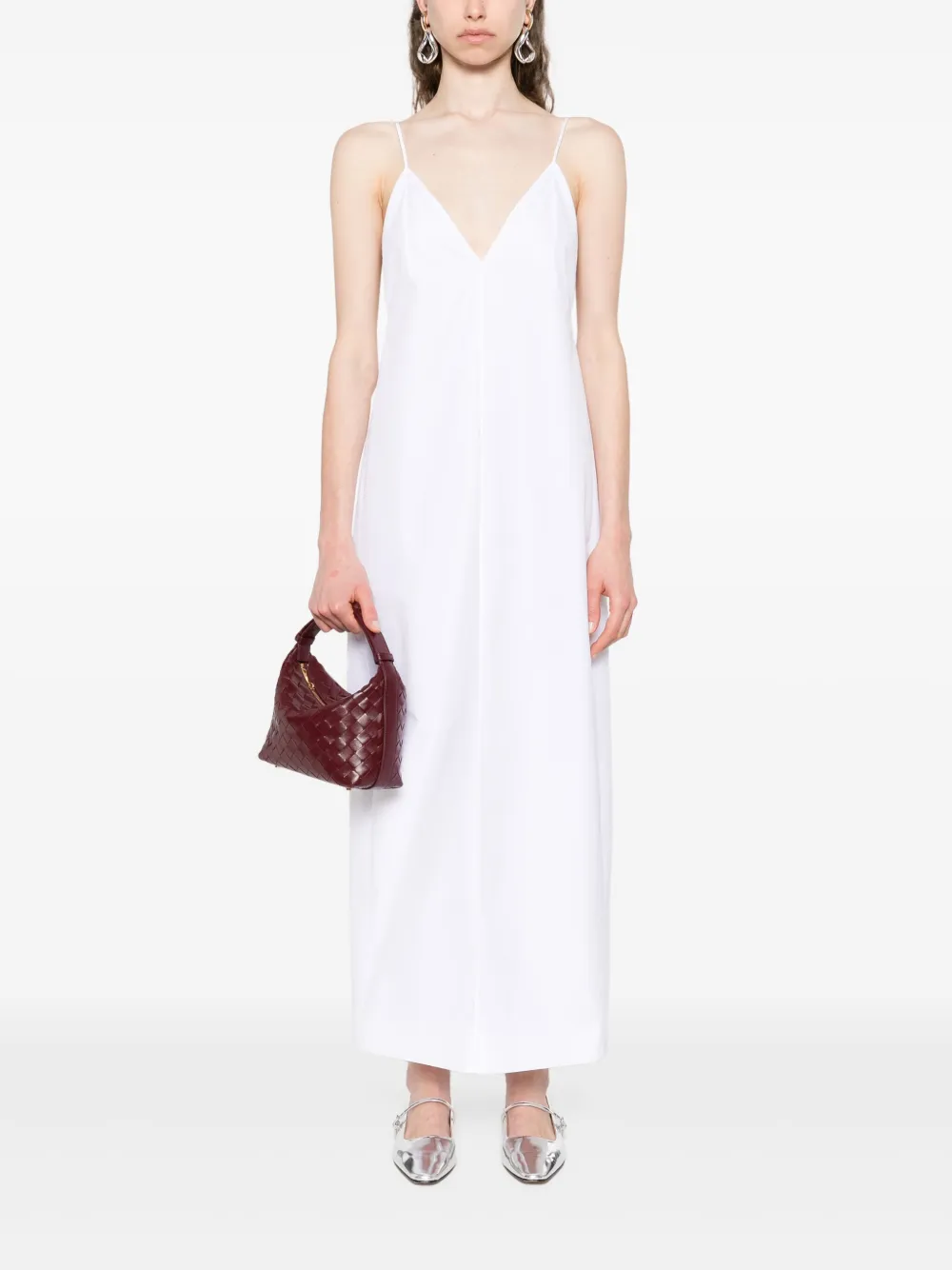 KHAITE Tulula midi-jurk - Wit