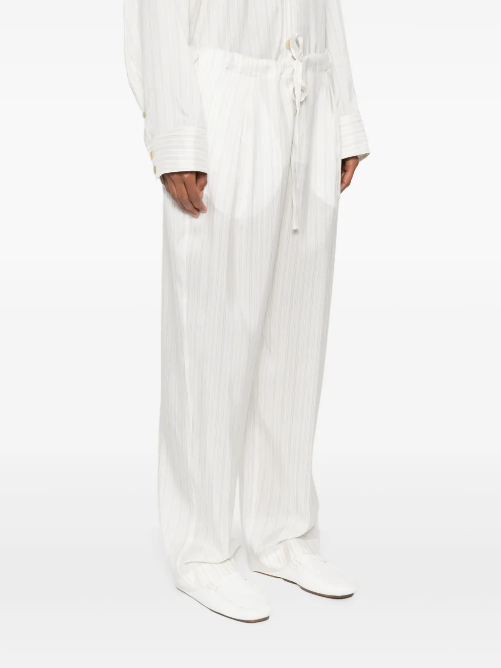 KHAITE Trenton broek Wit