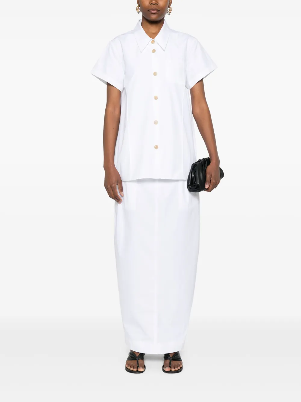 KHAITE Lucian skirt - Wit