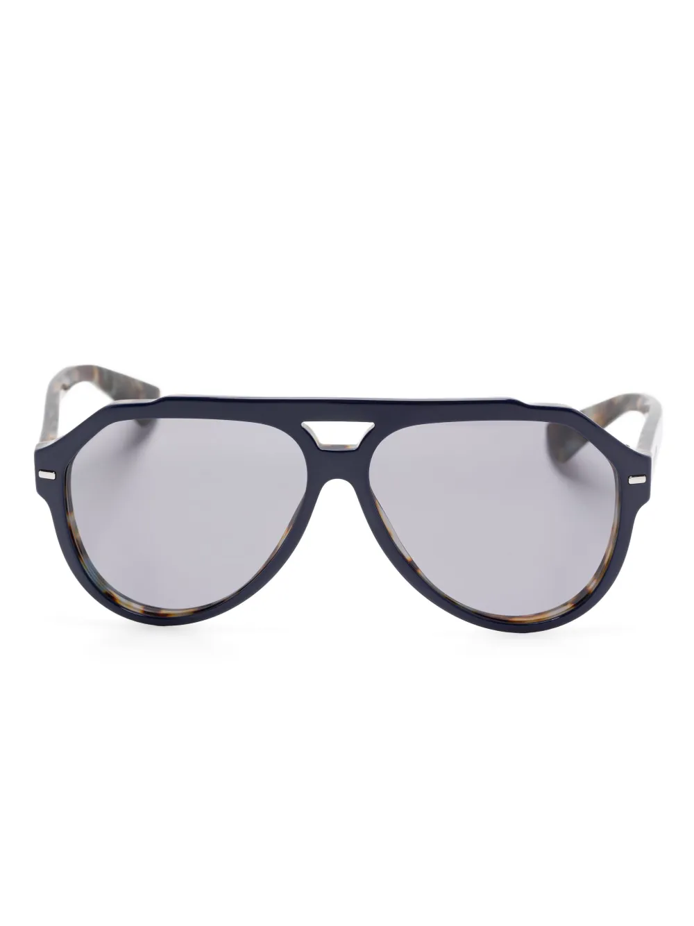 Dolce & Gabbana Eyewear Zonnebril met gegraveerd logo Blauw