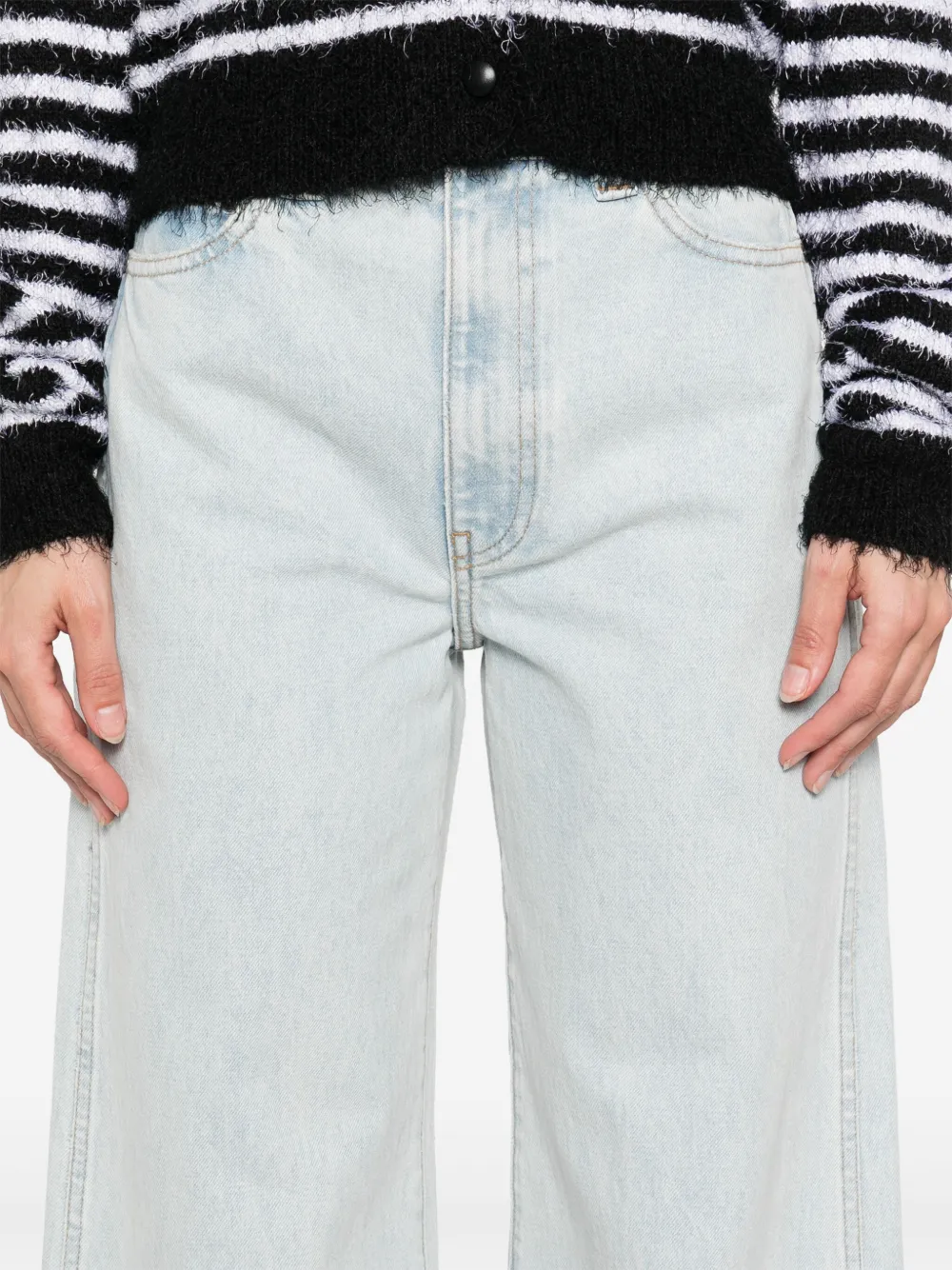 KHAITE Dane jeans Blauw