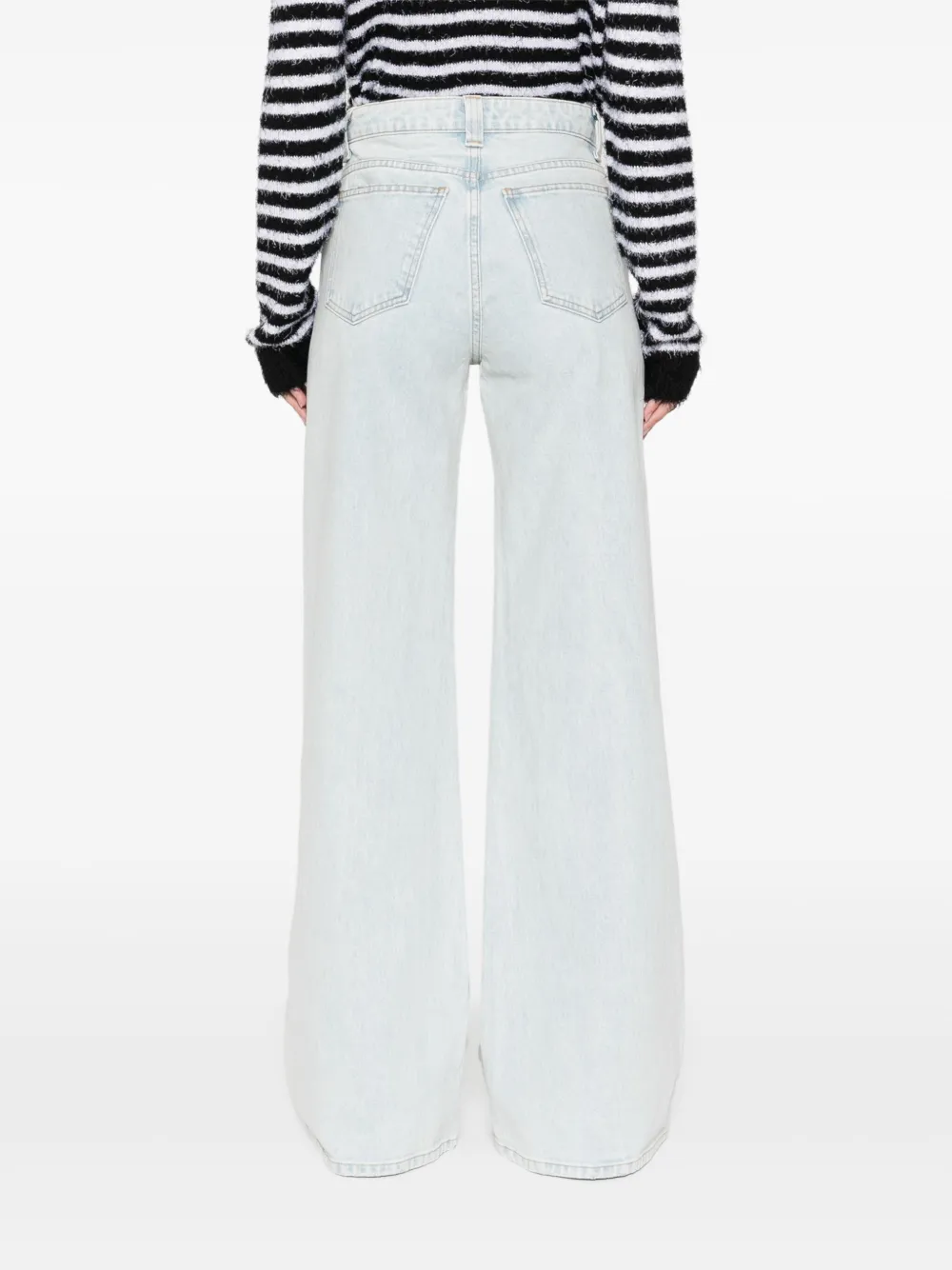 KHAITE Dane jeans Blauw