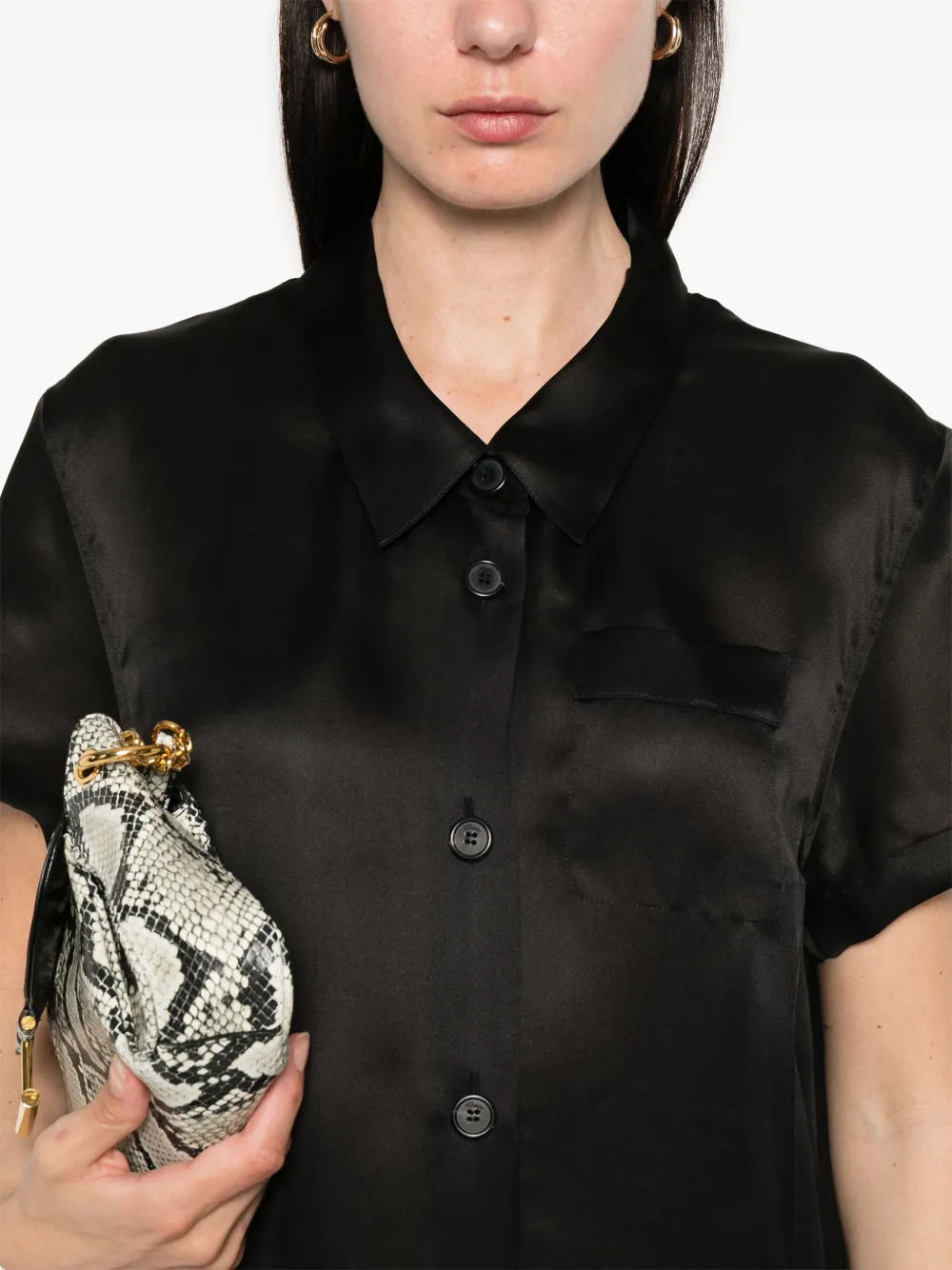KHAITE Effy midi-jurk Zwart