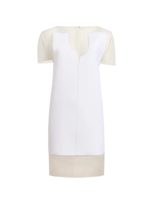 Khaite Winona Mini Dress in White