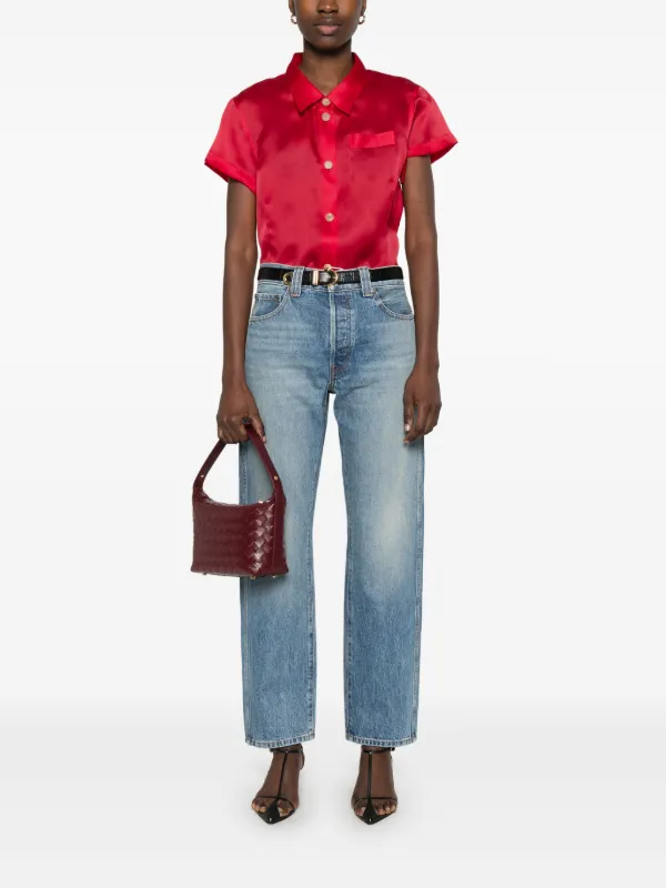 KHAITE Callum Jeans | Blue | FARFETCH ID