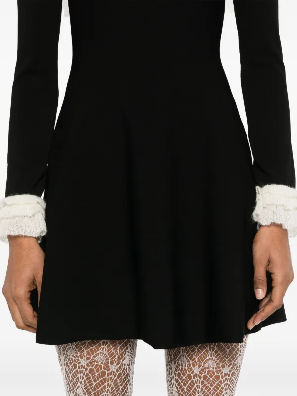 Valentino Garavani Knitted Midi Dress | Black | FARFETCH JO