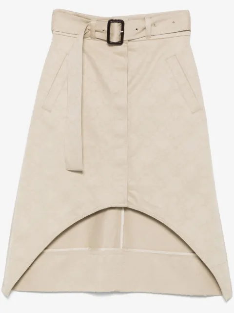 Givenchy monogram 72 asymmetric midi skirt
