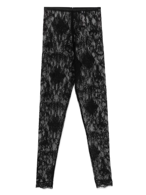 【関税＆送料込み】Givenchy Lace Chandelier Leggings Givenchy Chandelier Lace Leggings | Black | FARFETCH