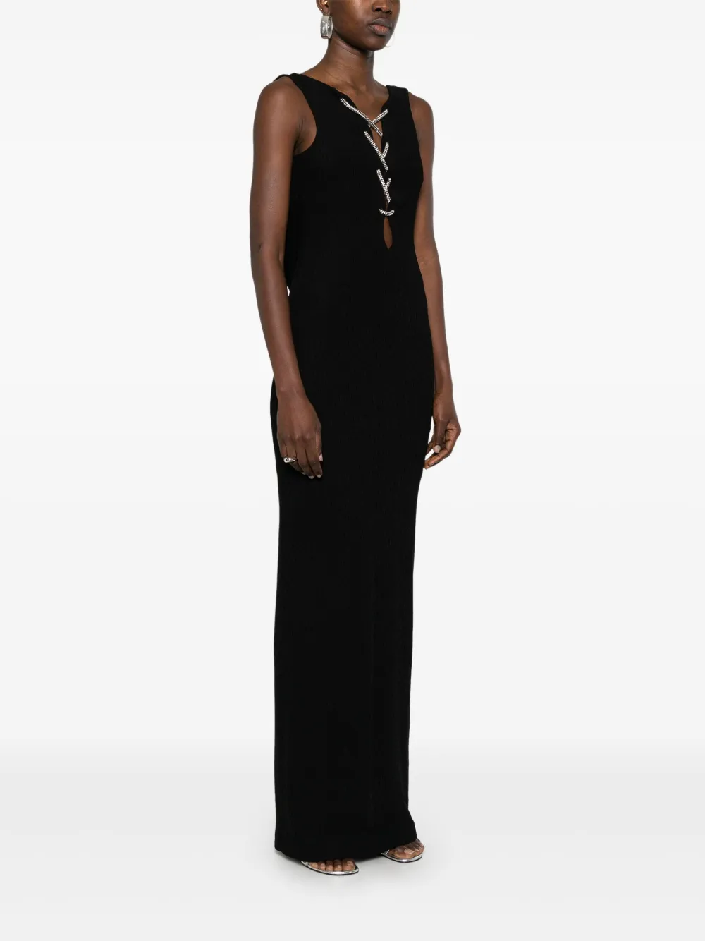 Givenchy Avondjurk met veters Zwart