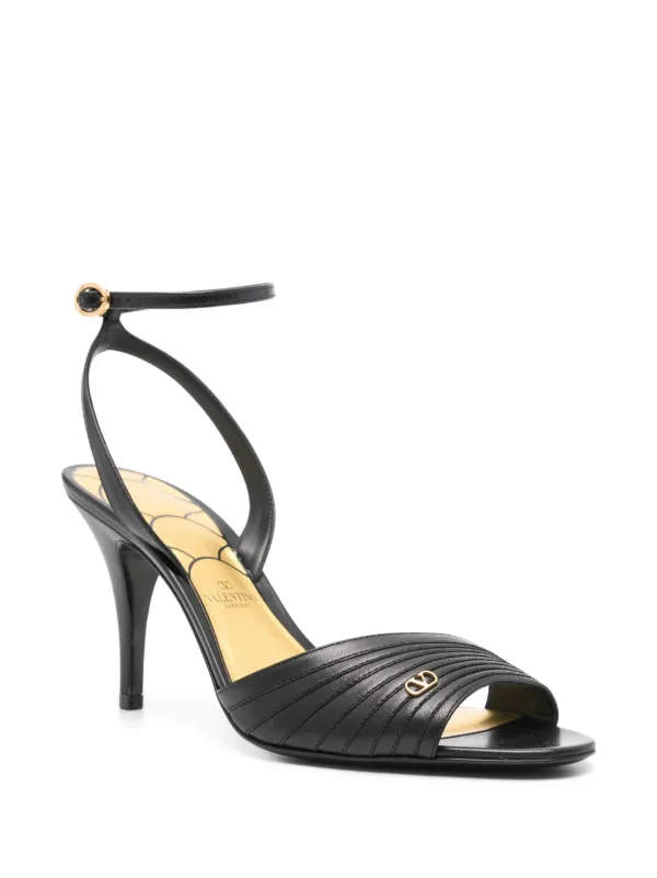 Valentino Garavani 85mm Ladycrush Sandals | Black | FARFETCH PL