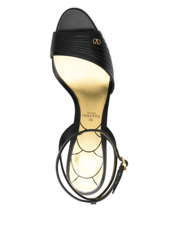 Valentino Garavani 85mm Ladycrush Sandals | Black | FARFETCH PL