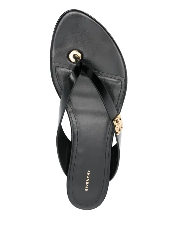Givenchy 4G Liquid Flat Sandals | Black | FARFETCH