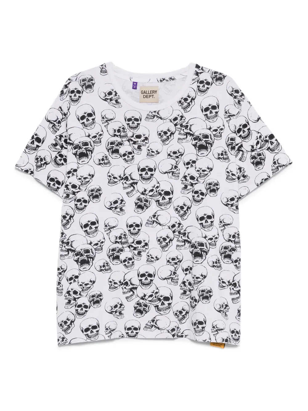 GALLERY DEPT. T-shirt met doodskopprint Wit