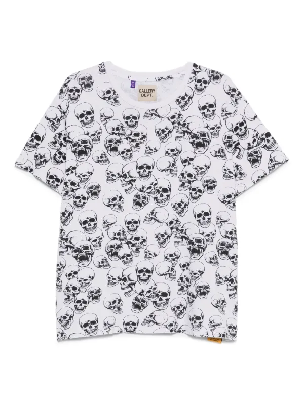送料関税込【GALLERY DEPT.】スカルTシャツ GALLERY DEPT. スカルプリント Tシャツ | ホワイト | FARFETCH JP