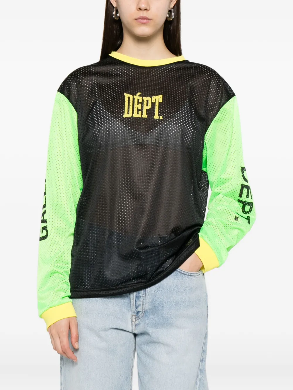 GALLERY DEPT. T-shirt met lange mouwen en logoprint Zwart