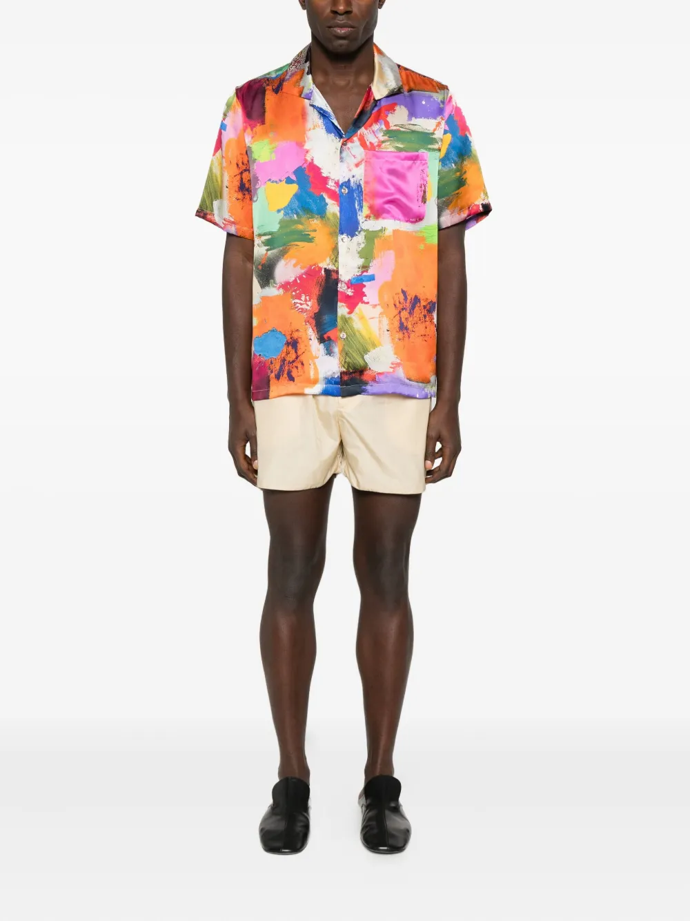 GALLERY DEPT. Parker brush-print shirt - Oranje