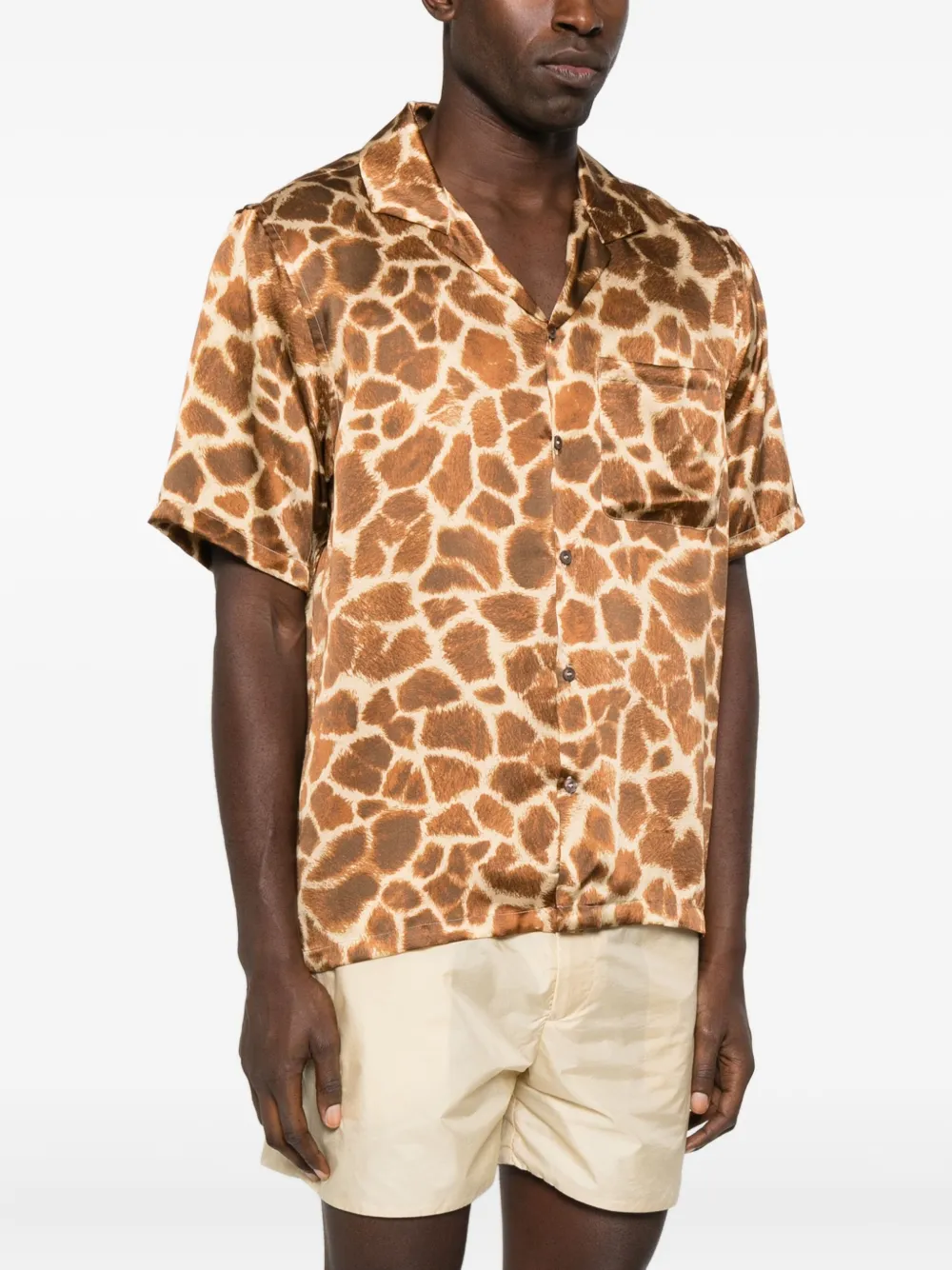 GALLERY DEPT. Parker overhemd met girafprint Bruin