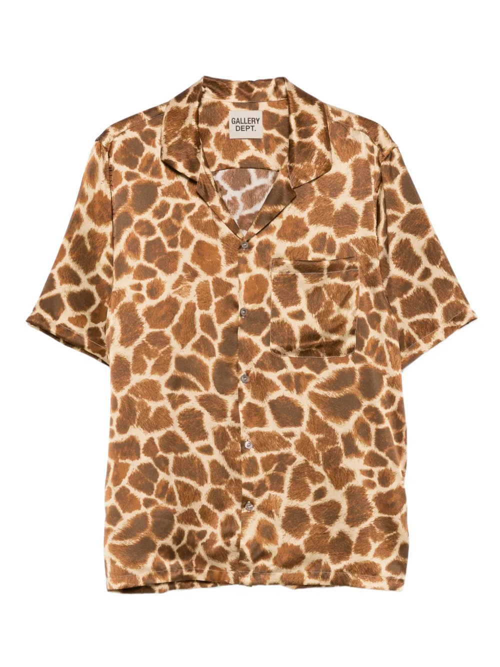 GALLERY DEPT. Parker giraffe-print shirt - ブラウン GALLERY DEPT. Parker giraffe-print shirt - ブラウン