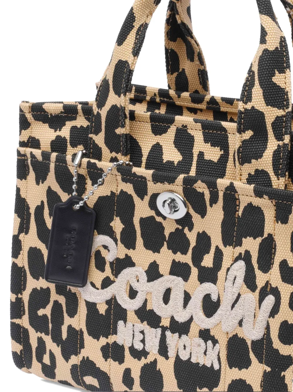 Coach Shopper met luipaardprint Beige