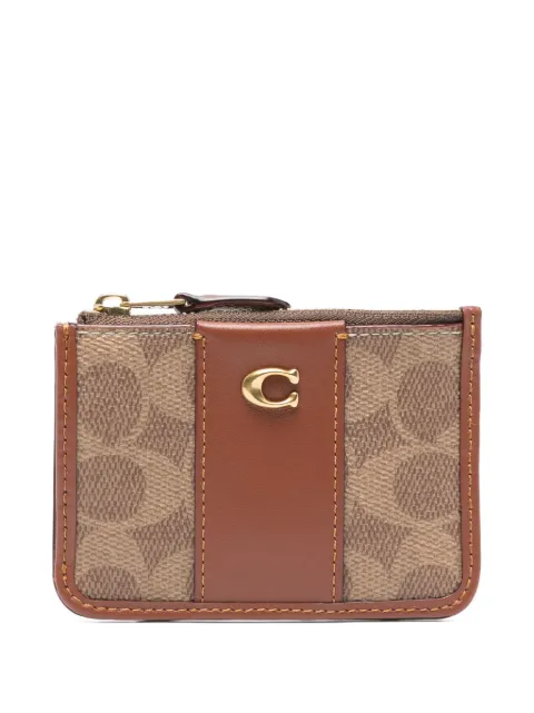 Coach tarjetero con monograma