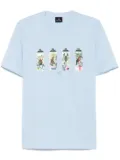 PS Paul Smith Spray Cans-print T-shirt - Blue