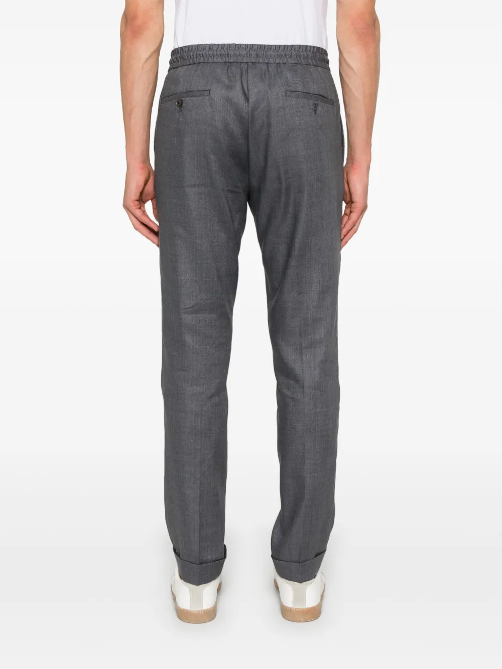 Paul Smith Broek met toelopende pijpen Grijs