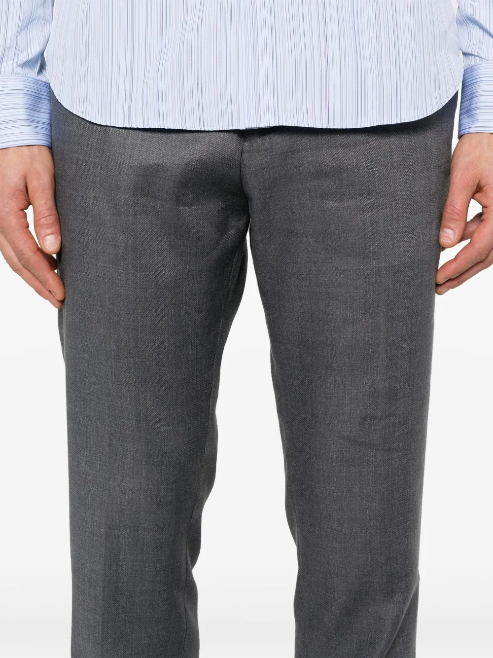 Paul Smith Broek met toelopende pijpen Grijs