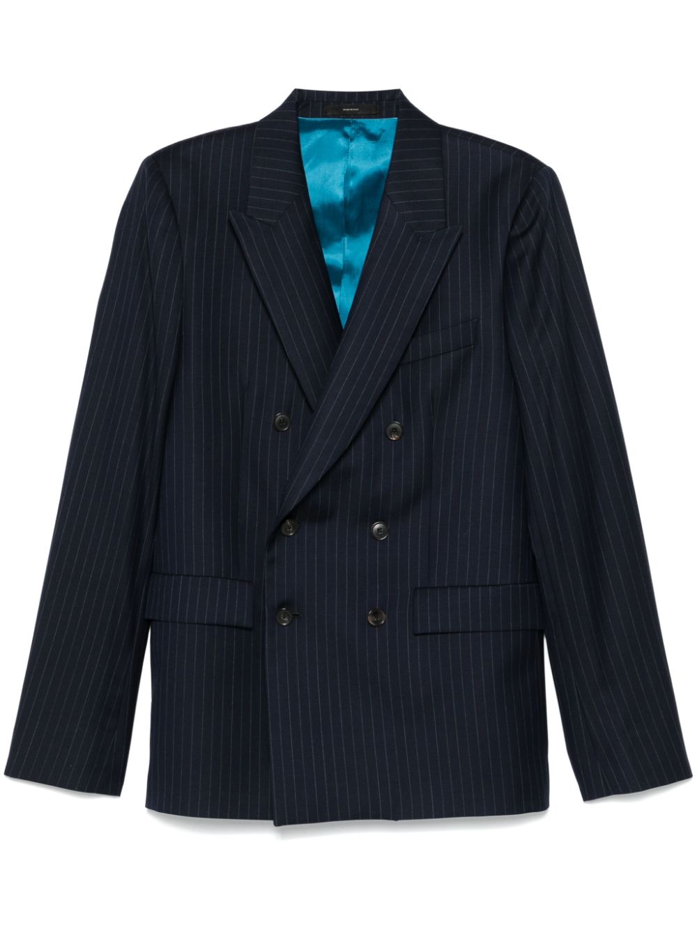 pinstriped blazer