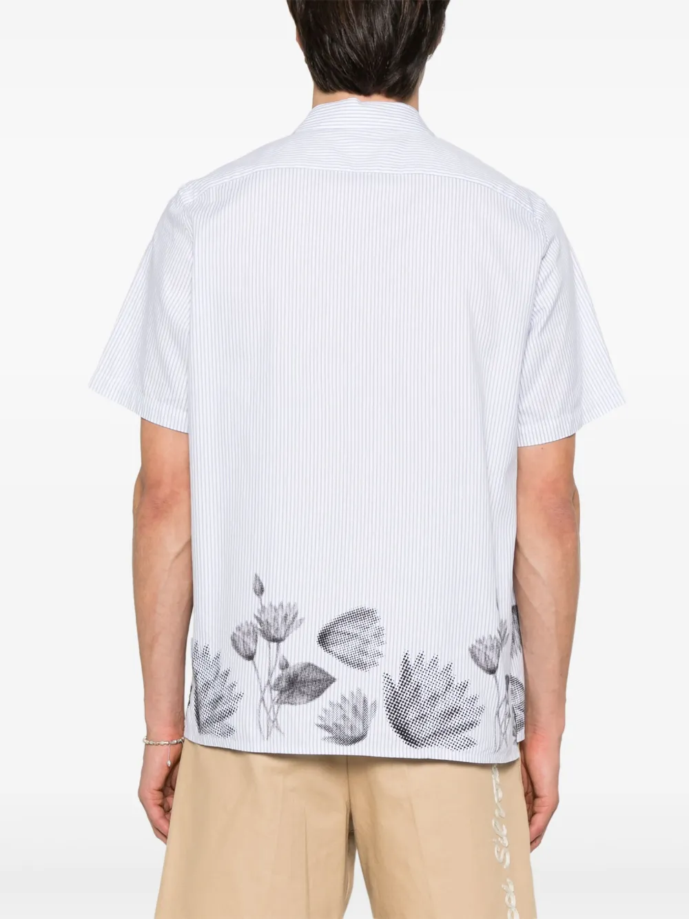PS Paul Smith Overhemd met bloemenprint Wit