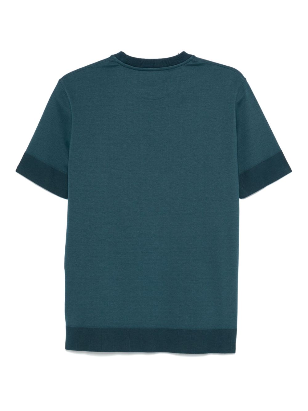 Paul Smith T-shirt met contrasterende afwerking - Blauw