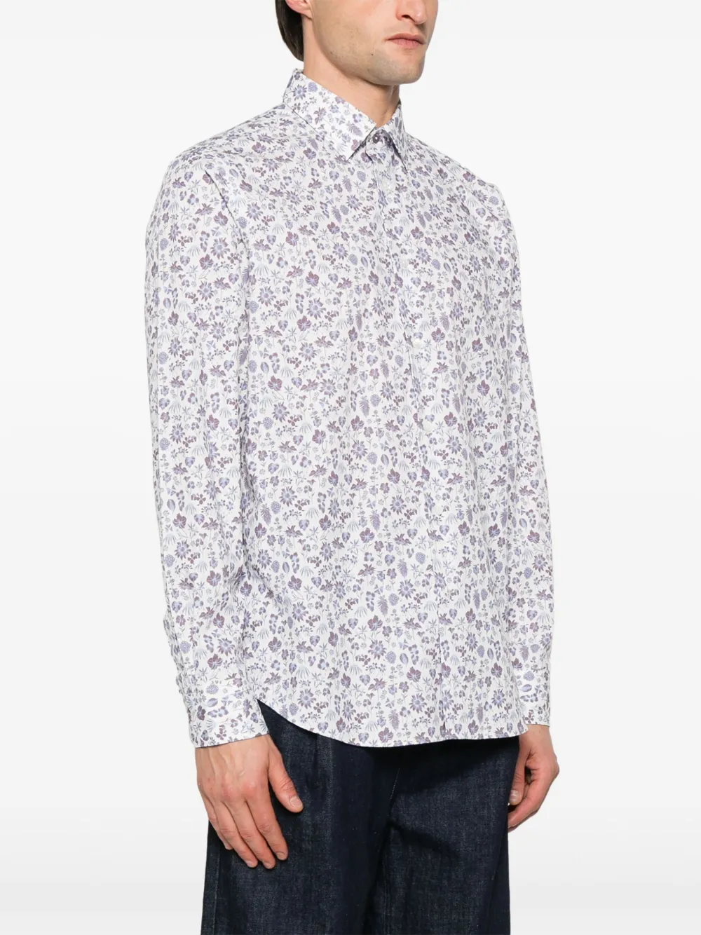 Paul Smith Overhemd met bloemenprint Wit
