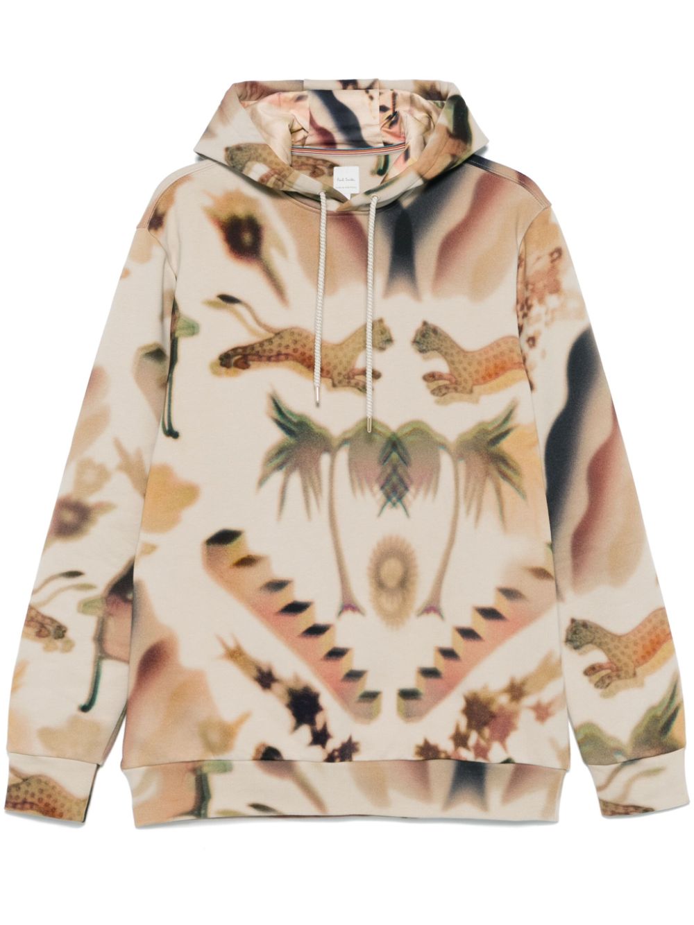 Paul Smith Hoodie met print Beige