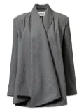 TOVE Ren pinstripe drape jacket - Grey