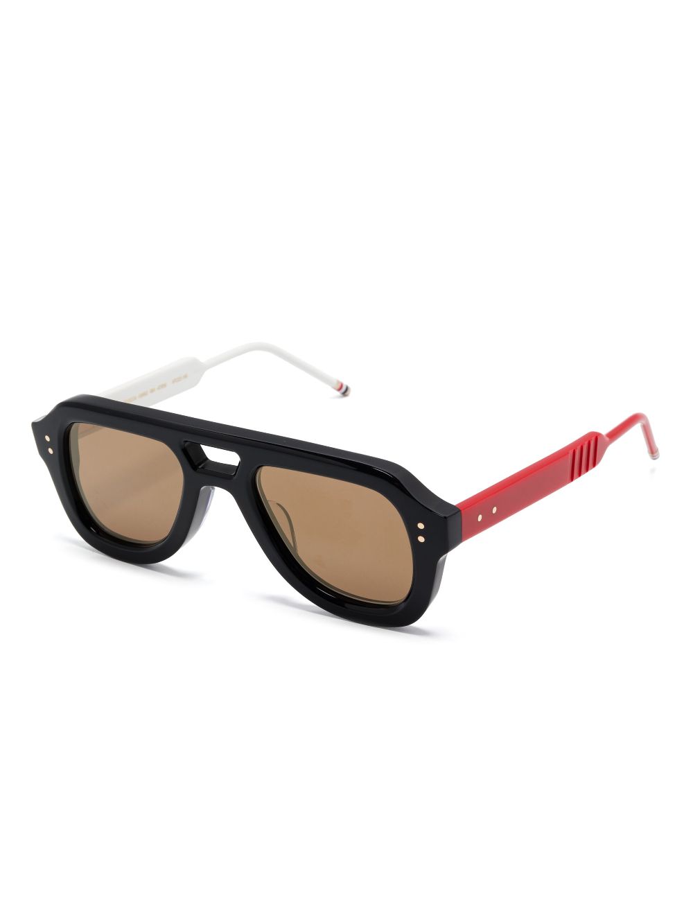 Thom Browne Eyewear Zonnebril met piloten montuur - Blauw