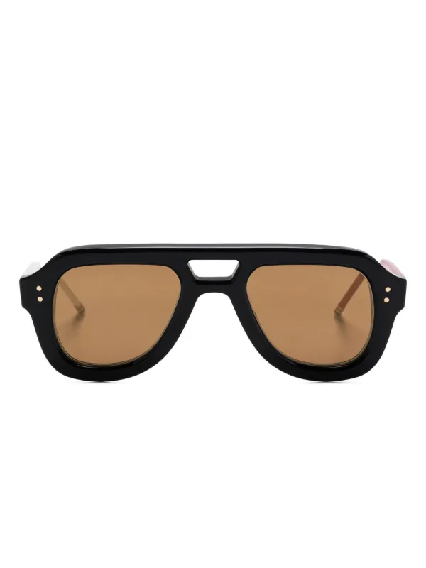 THOM BOWNE サングラス Thom Browne Eyewear パイロット サングラス | ブルー | FARFETCH JP