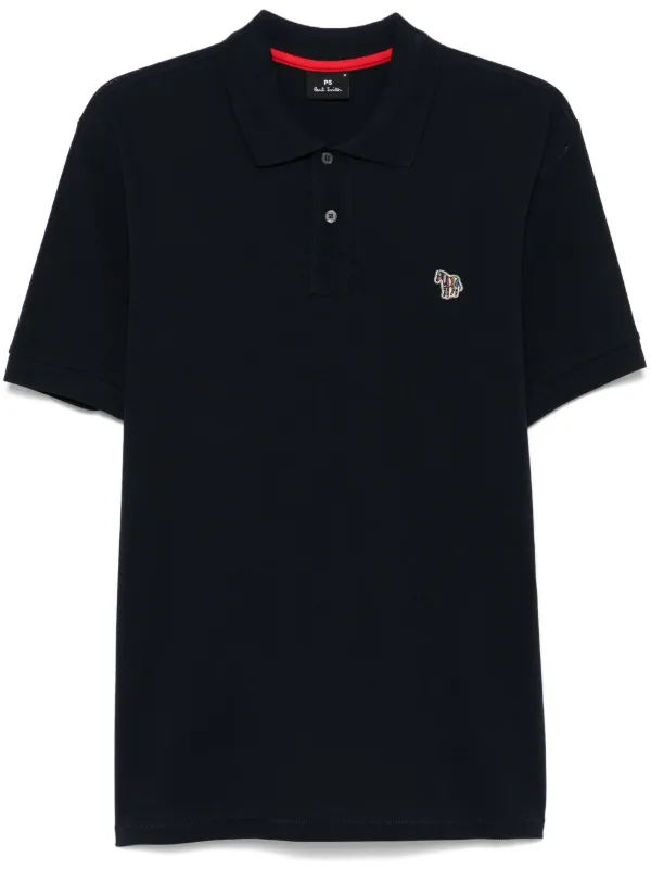 PS Paul Smith ゼブラパッチ ポロシャツ | ブルー | FARFETCH JP