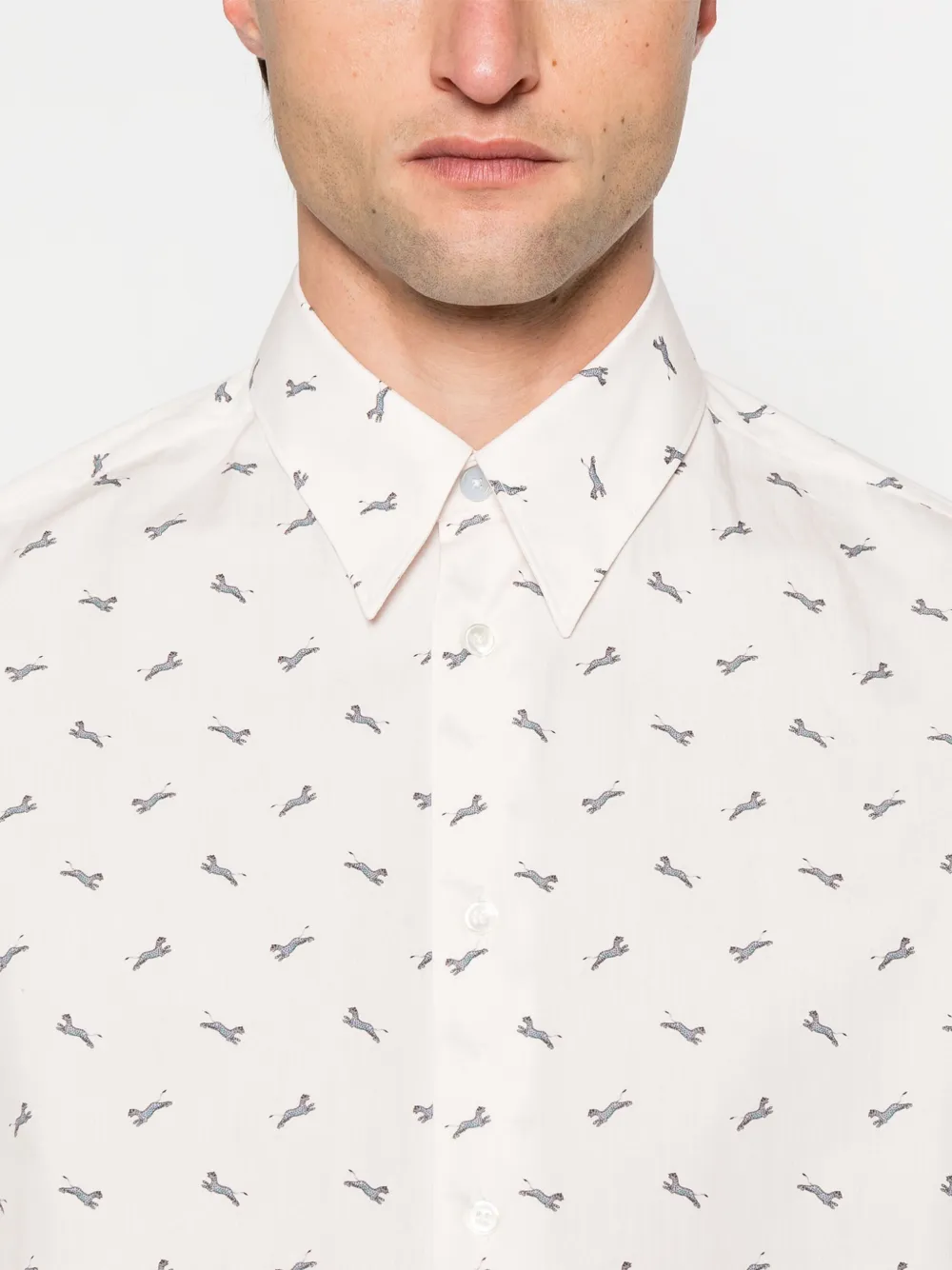 Paul Smith Overhemd met grafische print Beige