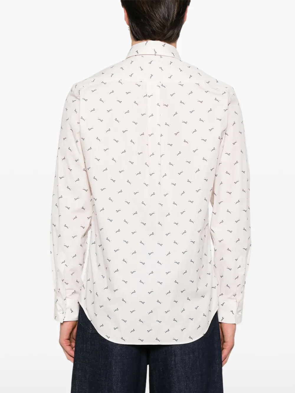 Paul Smith Overhemd met grafische print Beige